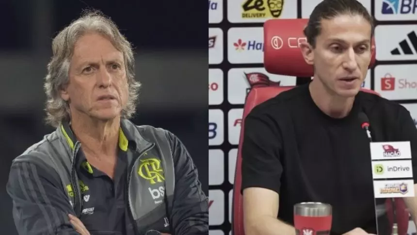 Filipe Luís faz pedido à torcida do Flamengo sobre comparação com Jorge Jesus