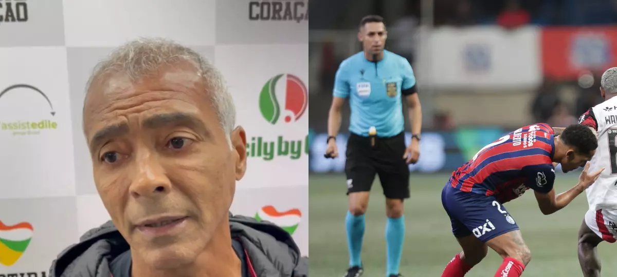 Romário critica arbitragem por lance que favoreceu Palmeiras no Brasileirão - Imagem do artigo