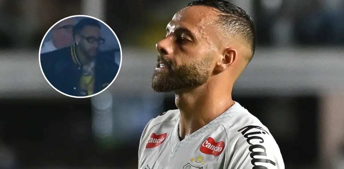 Neymar se exalta na Vila Belmiro após chance perdida por Guilherme em Santos x Vitória - Imagem do artigo