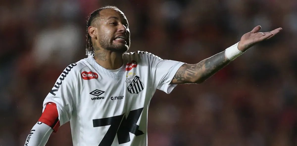 Neymar alterna crítica e apoio a Guilherme após derrota do Santos para o Vitória - Imagem do artigo