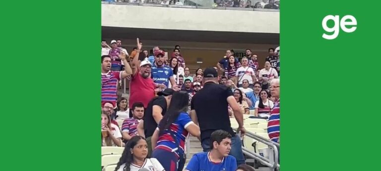 Flamenguistas são retirados de área destinada ao Fortaleza na Arena Castelão
