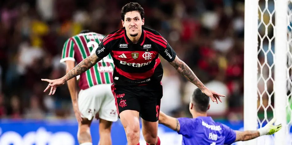 Pedro garante vitória do Flamengo sobre o Fluminense em clássico pelo Brasileirão - Imagem do artigo