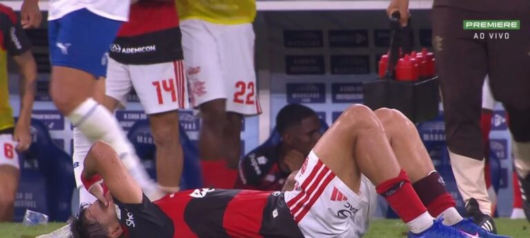 Paquetá preocupa após sentir joelho na vitória do Flamengo sobre o Bahia