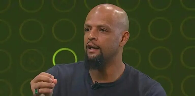 Felipe Melo elogia Luiz Araújo após empate do Flamengo com o Estudiantes pela Libertadores