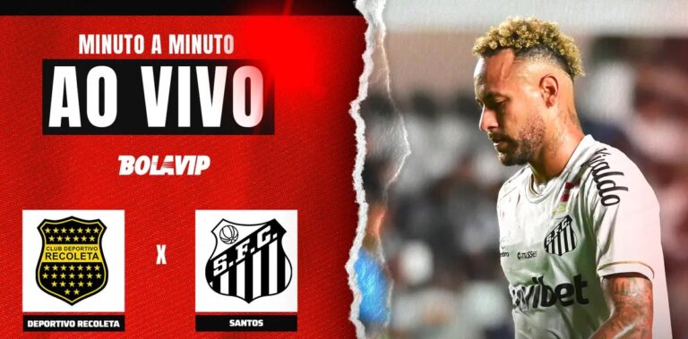 Neymar garante vantagem parcial do Santos sobre o Recoleta na Sul-Americana 2026