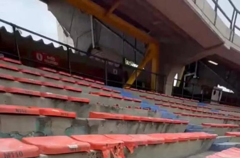 Confronto no Atanasio Girardot cancela jogo entre Medellín e Flamengo e deixa rastro de destruição