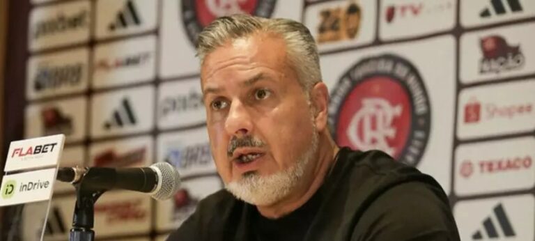 Dirigente do Flamengo ataca arbitragem após 1 a 1 com Athletico-PR e lembra expulsão contra o Corinthians