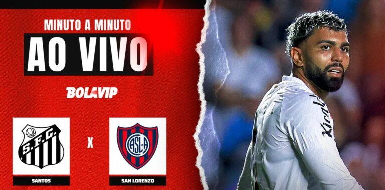 Gabriel Bontempo marca e Santos sai na frente do San Lorenzo na Sul-Americana