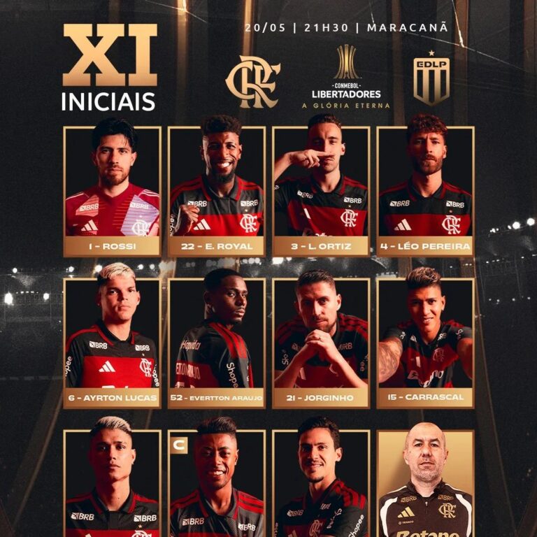 Flamengo confirma equipe titular com mudanças para duelo com o Estudiantes na Libertadores