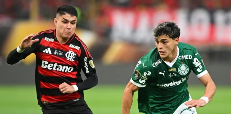 Inteligência artificial aponta Flamengo como vencedor contra o Palmeiras e indica placar de 2 a 1