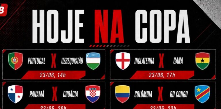 Inglaterra e Portugal encerram segunda rodada da Copa do Mundo; confira jogos, horários e onde assistir