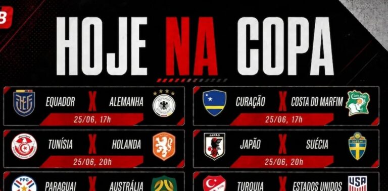 Alemanha e Holanda entram em campo no 15º dia de Copa; veja horários e transmissões
