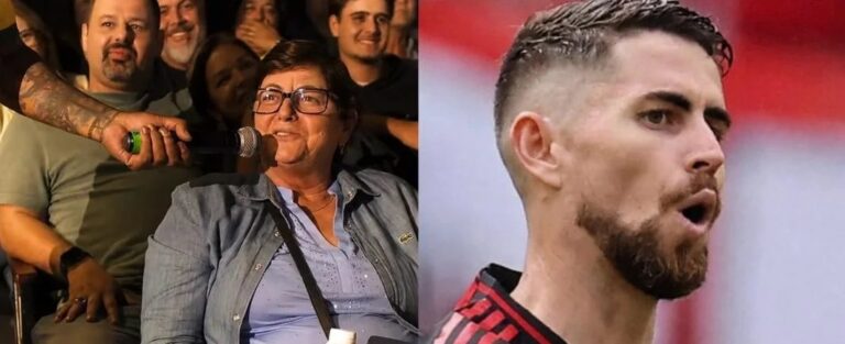 Mãe de Jorginho participa de show de stand-up e piadas contra volante do Flamengo repercutem nas redes