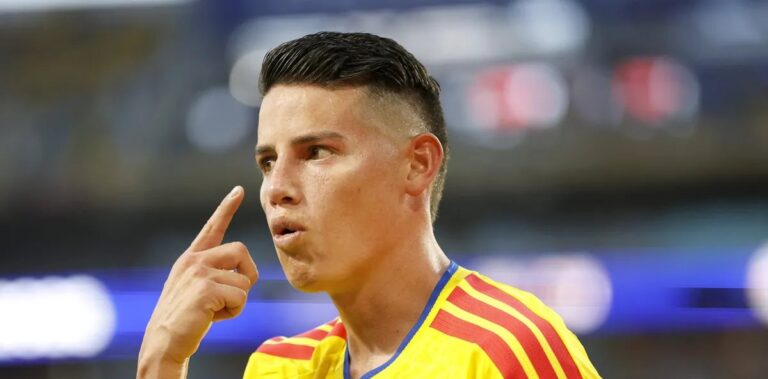 James Rodríguez destaca forma física de Cristiano Ronaldo após empate entre Colômbia e Portugal
