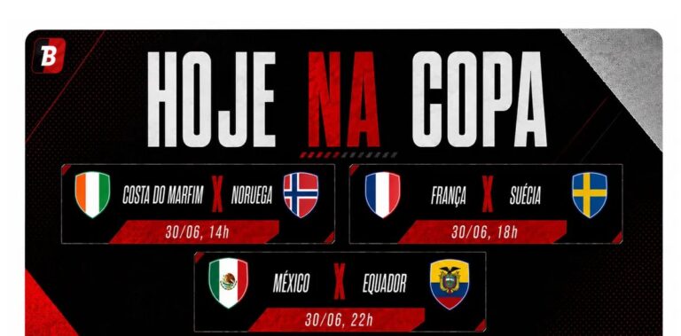França enfrenta Suécia no 20º dia da Copa 2026; veja horários e transmissões