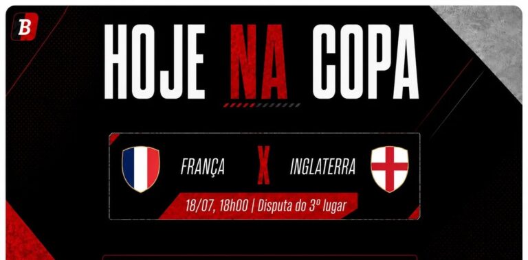 França e Inglaterra disputam o terceiro lugar da Copa neste sábado