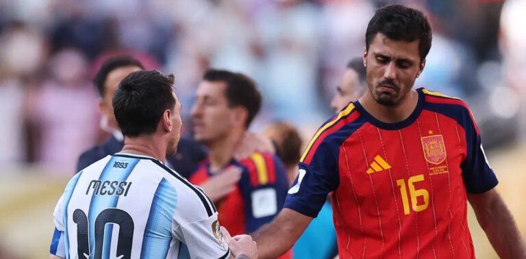 Rodri elogia Messi ao comentar lágrimas do argentino após vice-campeonato