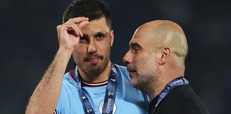 Rodri celebra prêmio de melhor da Copa e elogia Guardiola: “Sabe muito”