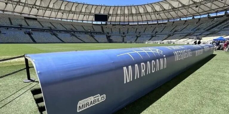 Maracanã instala iluminação holandesa para acelerar recuperação do gramado antes de Flamengo x São Paulo