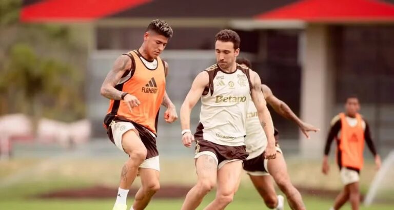 Flamengo encerra semana de treinos intensos antes de enfrentar o Vitória pelo Brasileirão