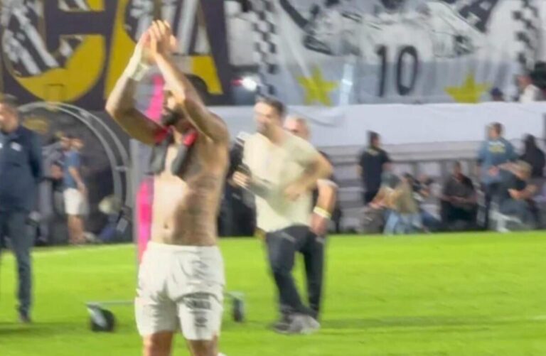 Gabigol expressa carinho pelo Flamengo após empate na Vila Belmiro